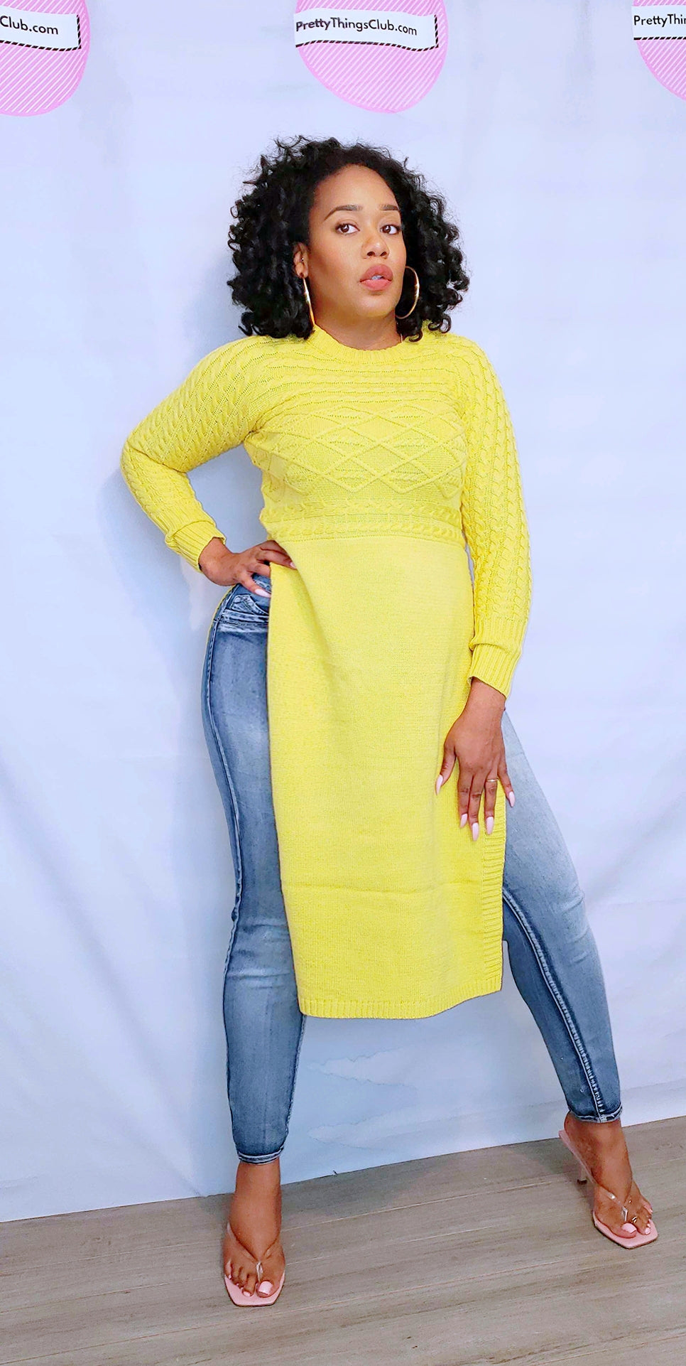 SUNDAYS- SPLIT HEM SWEATER