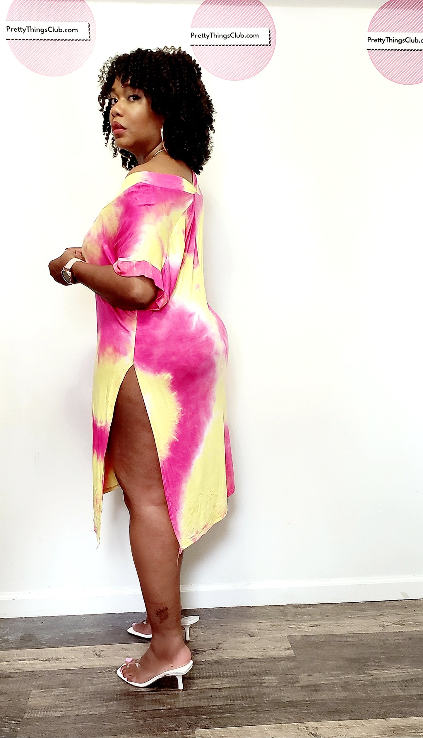 SUNDAE-Tie Dye Slit Tunic