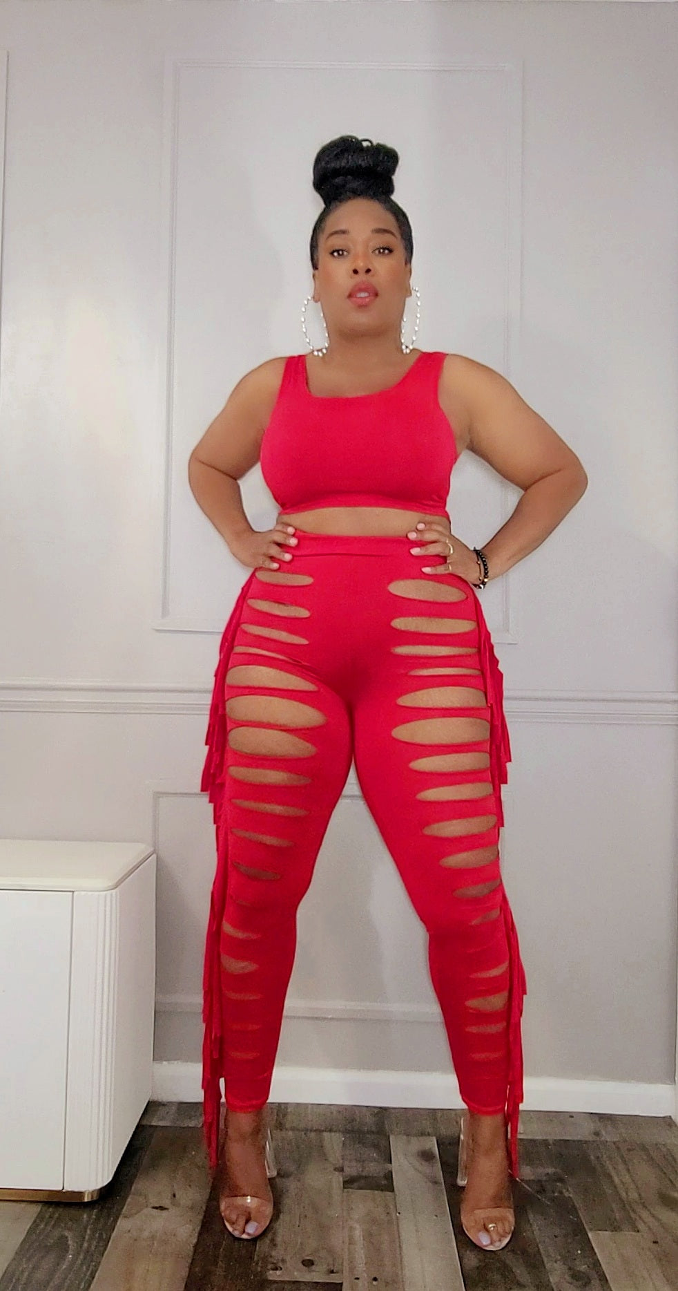Cuff It- Fringe Cut Out Detail Set