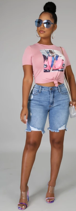 CRUSH ON YOU- DENIM SHORTS