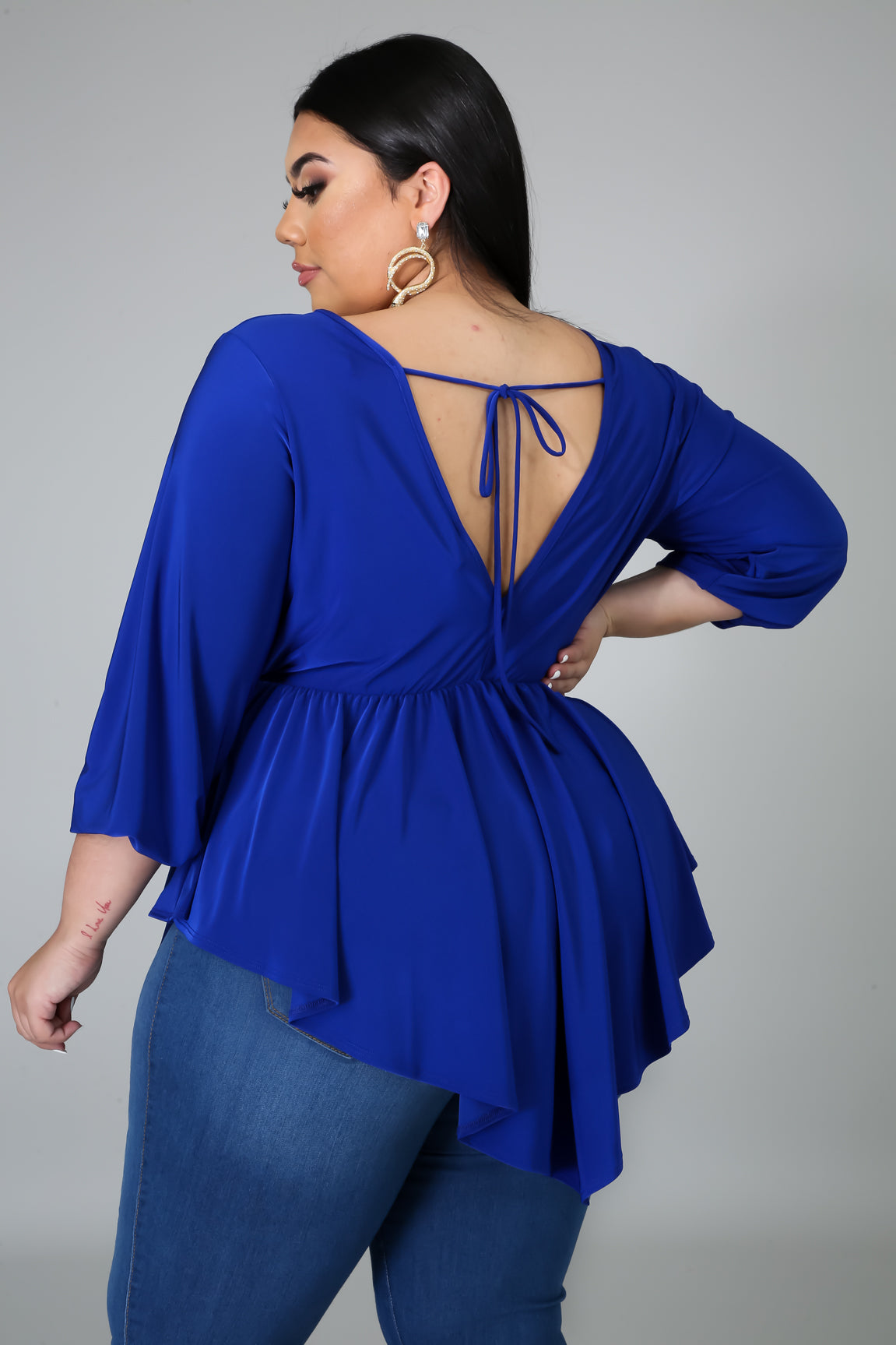 SNATCHED WAIST- WRAP FRONT TOP