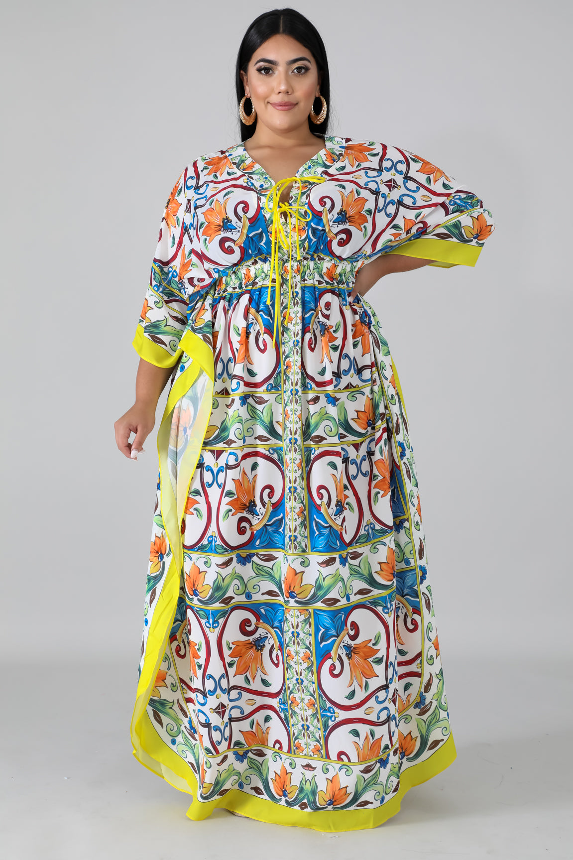 PHOTO SHOOT KIMONO- Maxi Dress