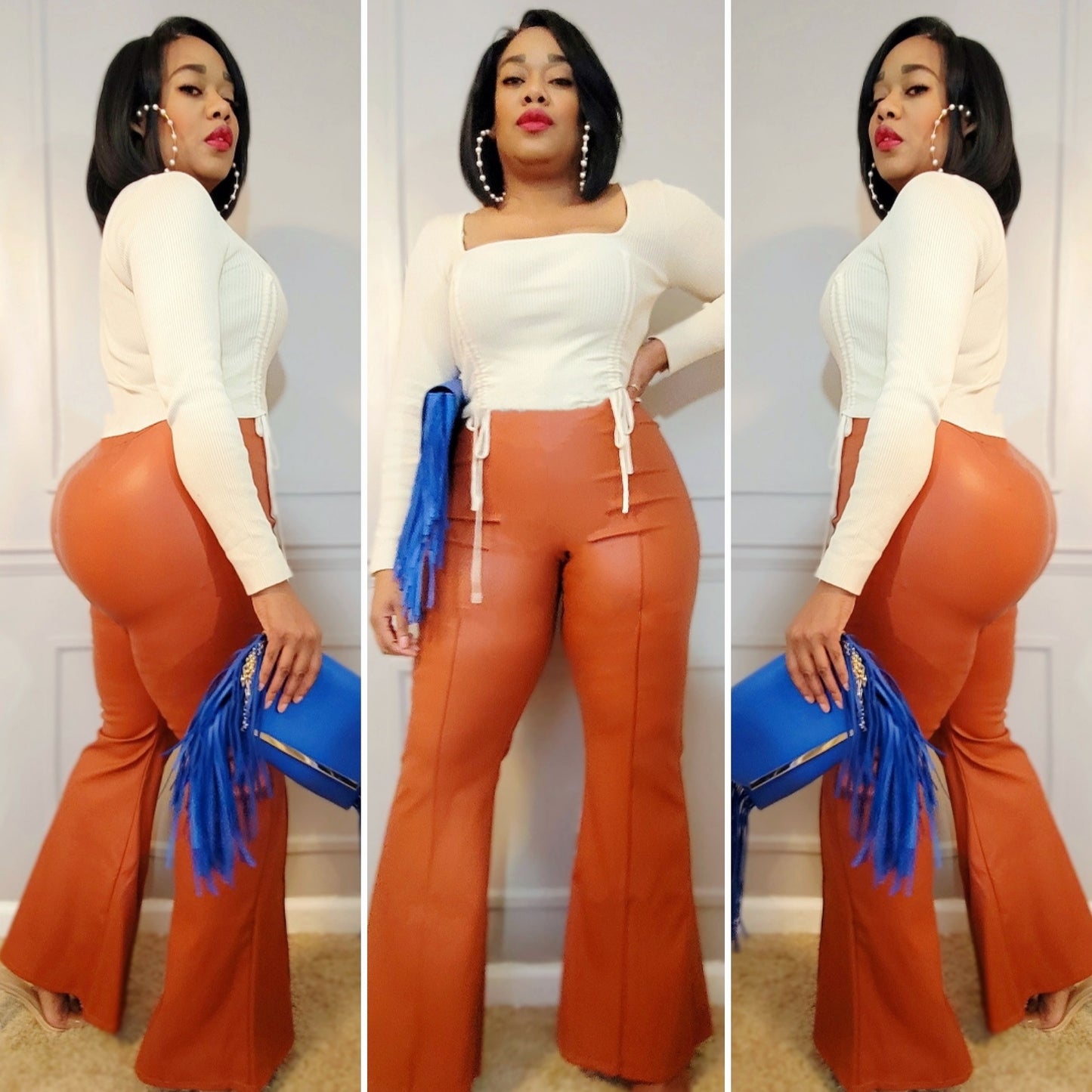 It Girl- Faux Leather Wide-leg Pant