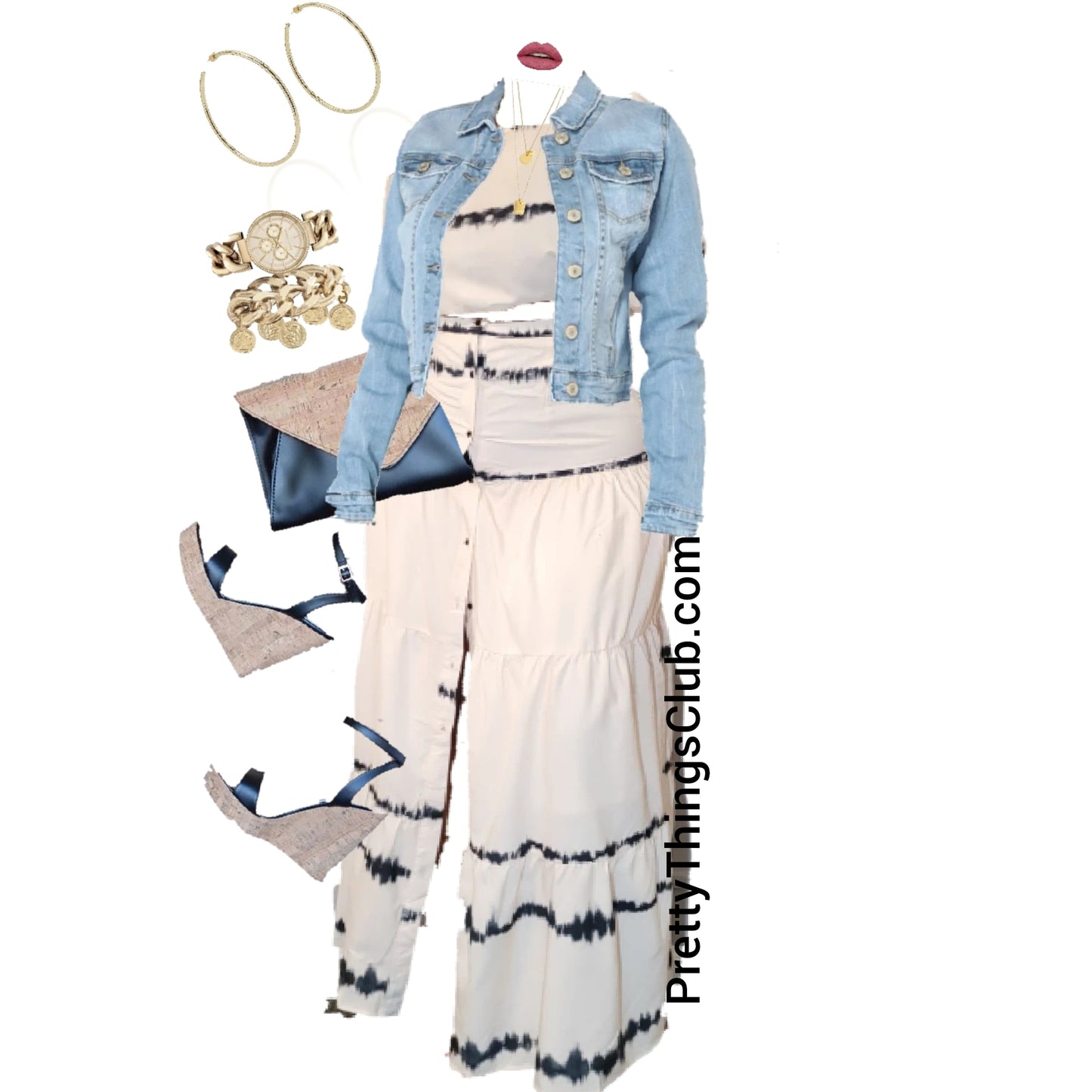 Travel Bae- Crop Top Skirt Set