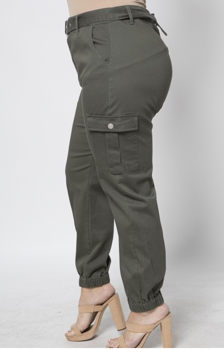 No Limits- Belted Cargo Pants