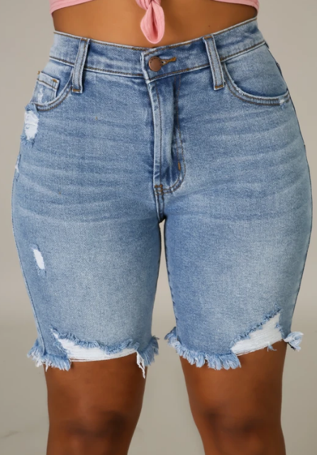 CRUSH ON YOU- DENIM SHORTS