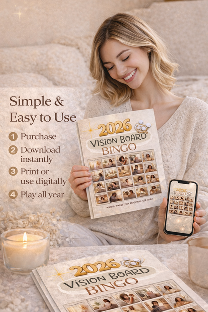 Pretty Pace™ 2026 Vision Bingo –  Neutral WW/Edition PRODUCT B