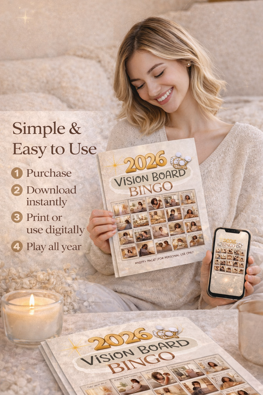 Pretty Pace™ 2026 Vision Bingo –  Neutral WW/Edition PRODUCT B