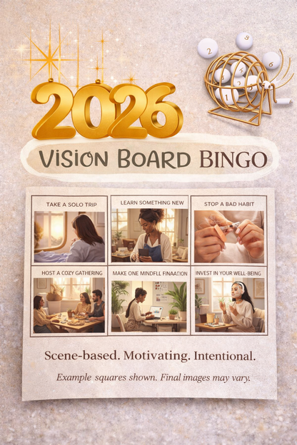 Pretty Pace™ 2026 Vision Bingo – Black Woman Edition