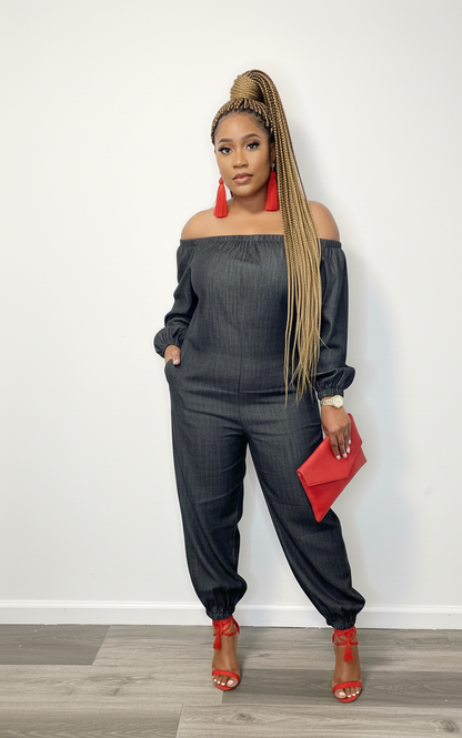 HOT TOPIC- DENIM JUMpsuit