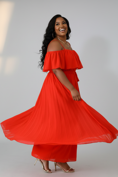 Killing Them Softly-Maxi Dress with belt