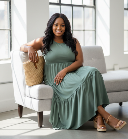 The Perfect Maxi- Sleeveless Dress