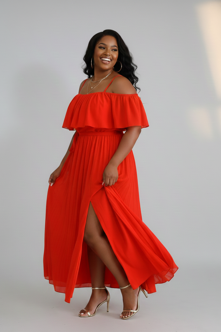 Killing Them Softly-Maxi Dress with belt