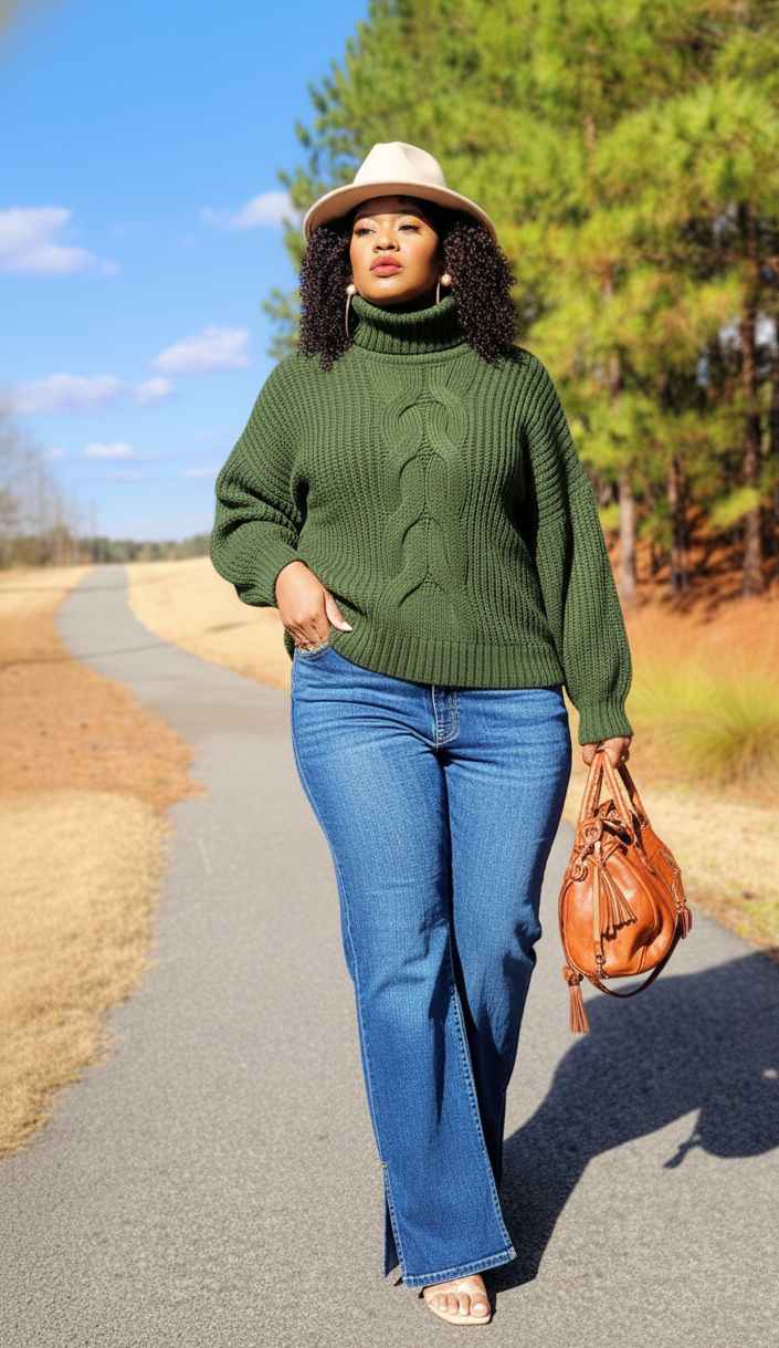 GEMSTONE- CABLE KNIT SWEATER
