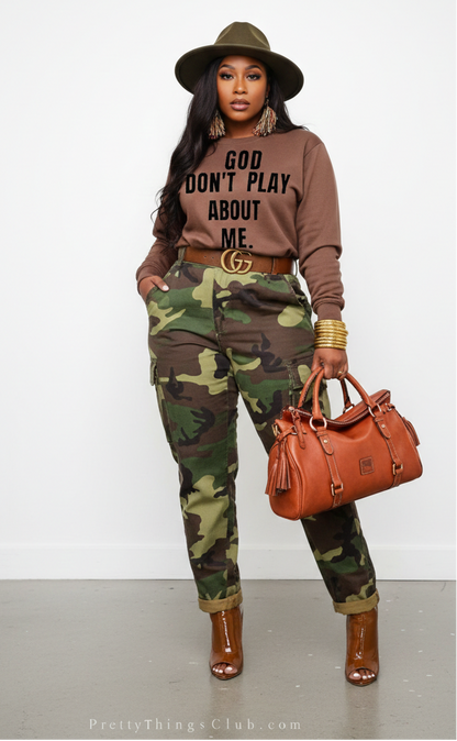 God Don't Play About Me- Unisex Sweat Shirt