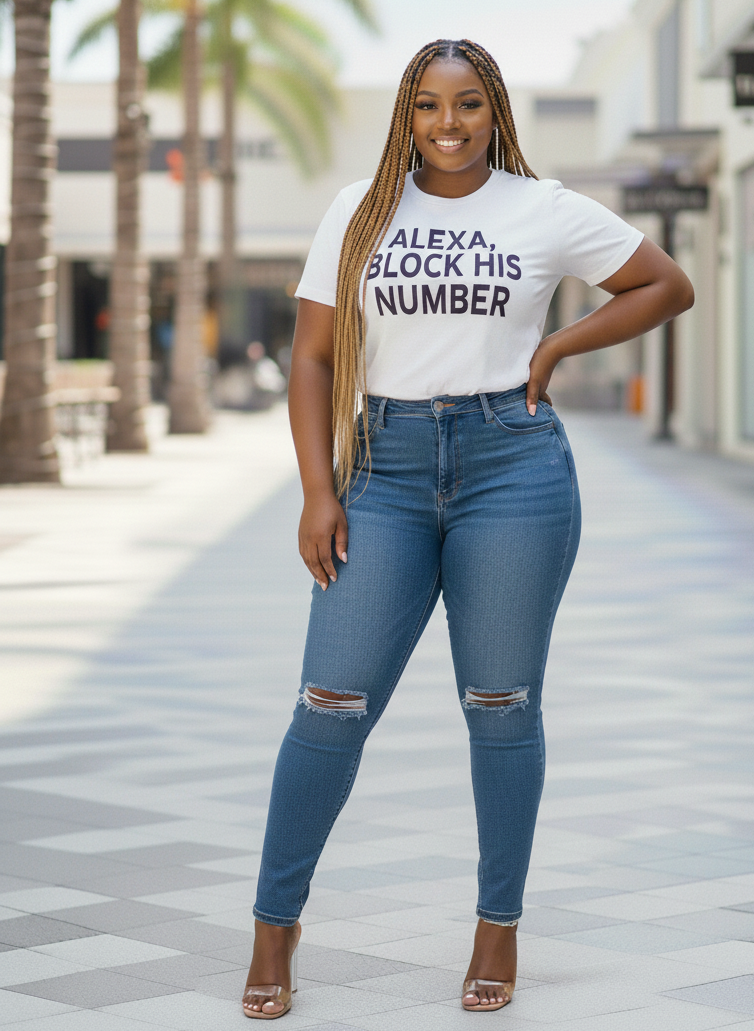 ALEXA- BLOCK HIS NUMBER T-SHIRT