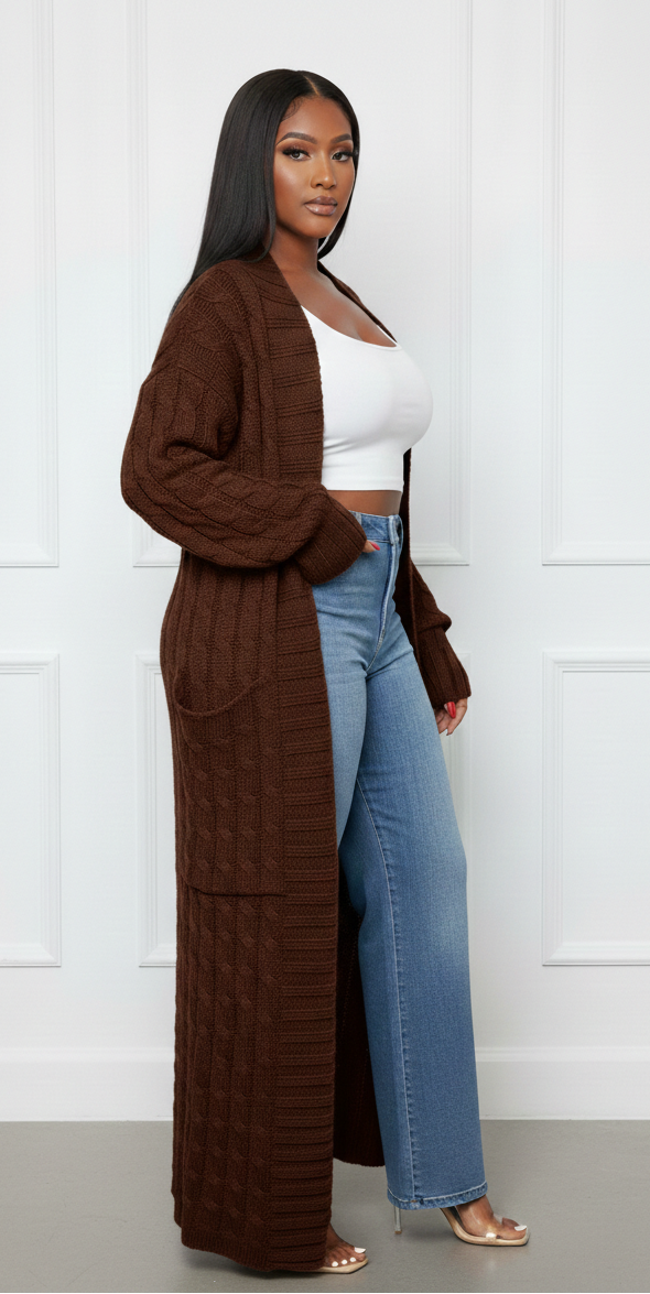 Rich & Ready- Long Cardigan Duster