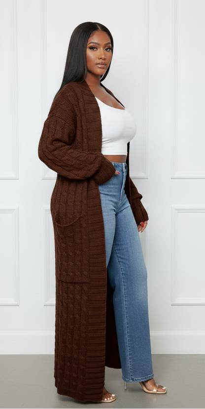 Rich & Ready- Long Cardigan Duster