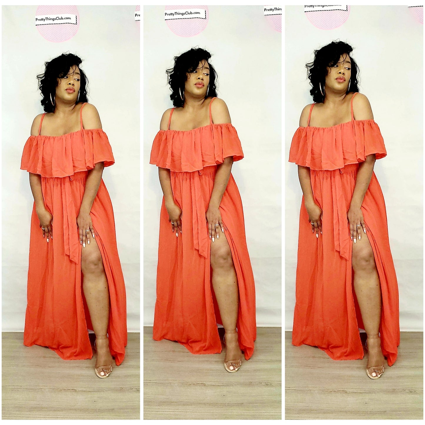 Killing Them Softly-Maxi Dress with belt