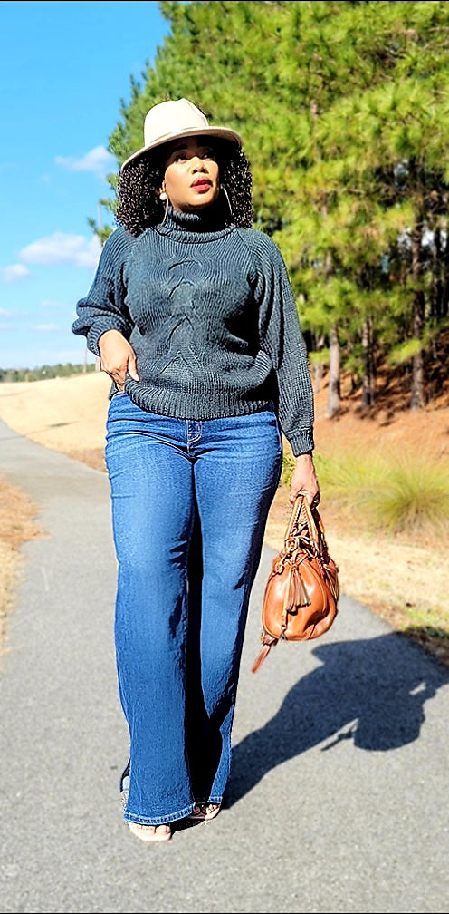 GEMSTONE- CABLE KNIT SWEATER