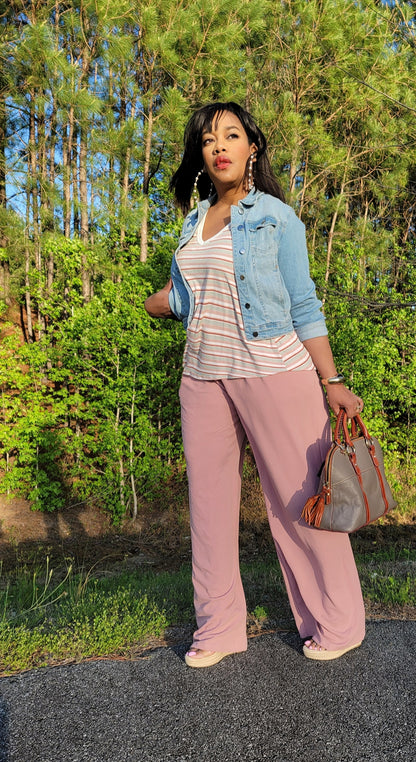 Go With The Flow- v neck sleeveless  tank top