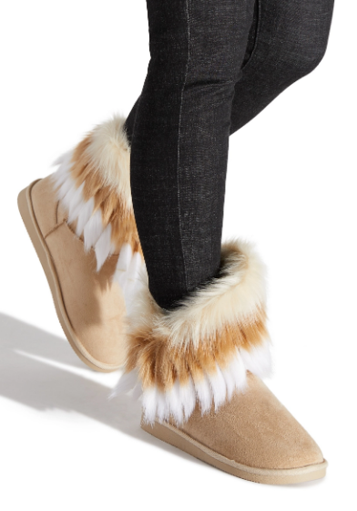 COLD WORLD- FAUX FUR BOOTIES