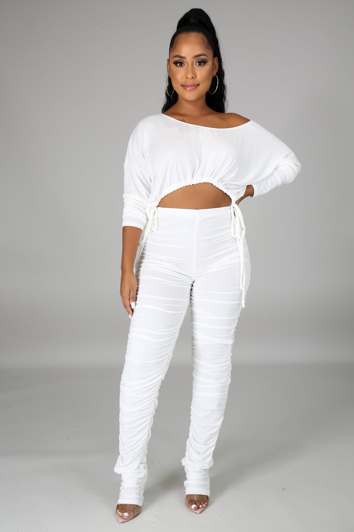 Winter White- 2 Piece Butt Lifter Set