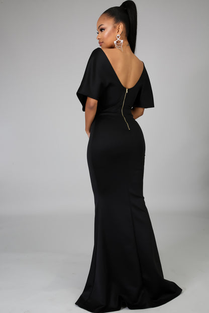 BLACK SWAN- MERMAID FIT GOWN