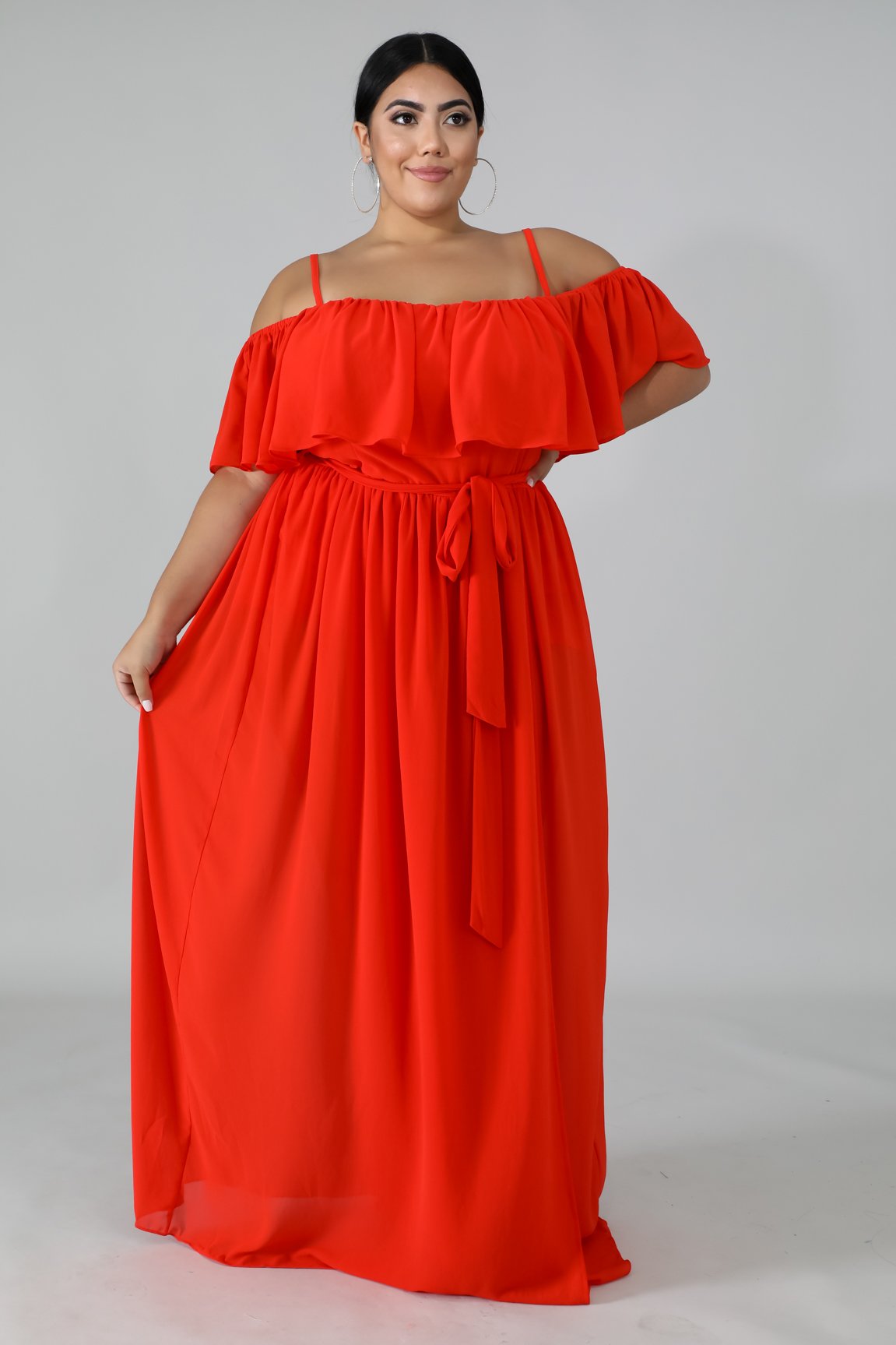 Killing Them Softly-Maxi Dress with belt