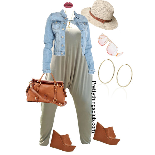 Slay Day- Sleeveless Jumpsuit