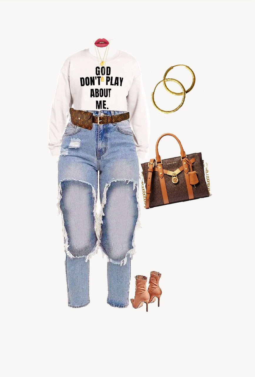 God Don't Play About Me- Unisex Sweat Shirt