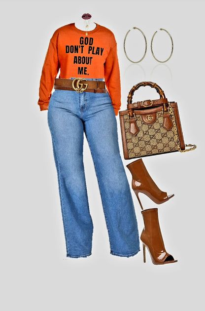 God Don't Play About Me- Unisex Sweat Shirt