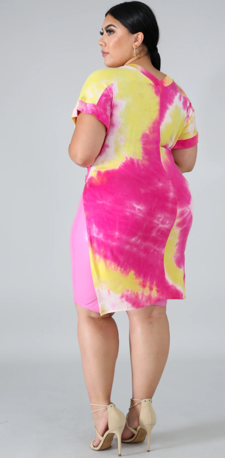 SUNDAE-Tie Dye Slit Tunic