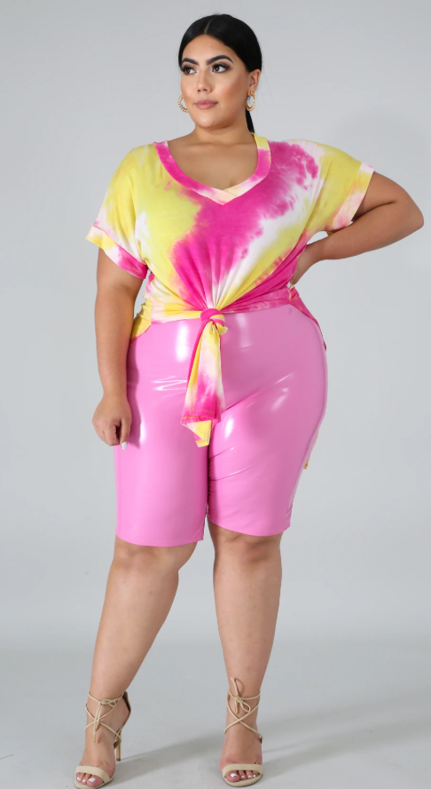 SUNDAE-Tie Dye Slit Tunic