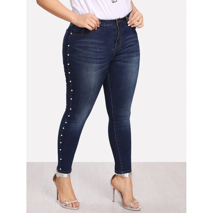 Hey Pearl Hey -Bleach Wash Jeans